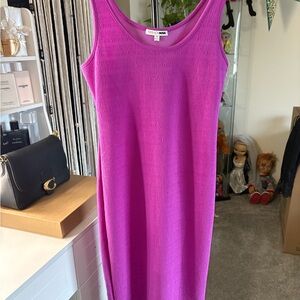 Fashion Nova Bold Pink Midi Dress
